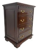 Georgian style mahogany chest cabinet