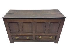 18th century oak mule chest