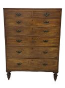 19th century mahogany straight front chest