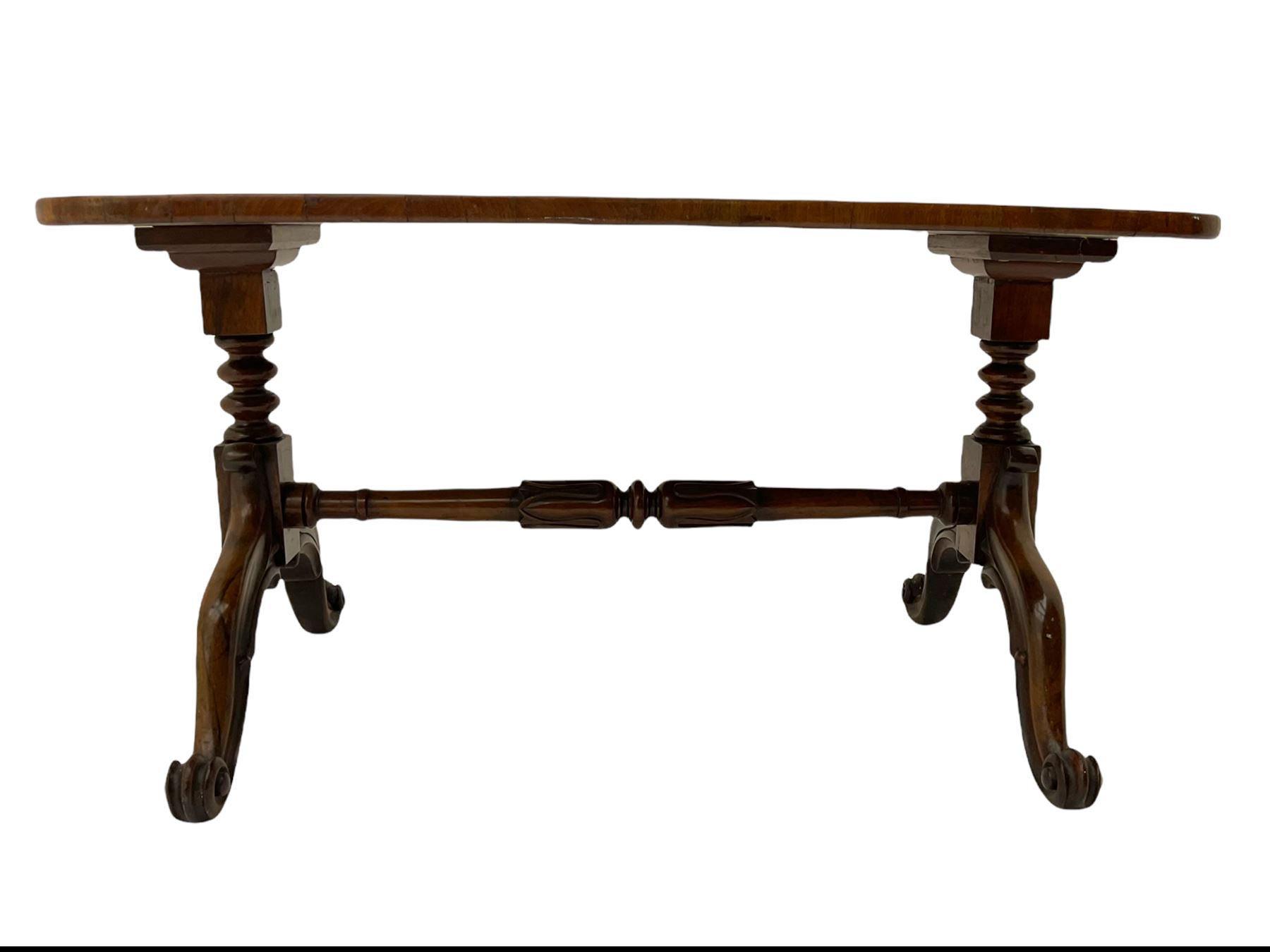 19th century and later stretcher coffee table