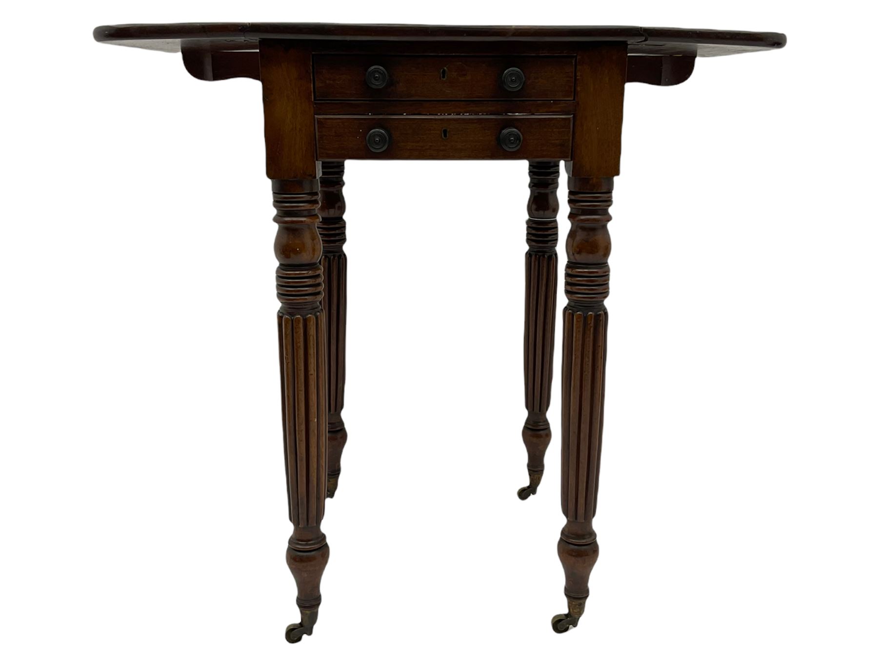 Early 19th century mahogany work table - Image 7 of 7