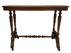 Late Victorian oak side table