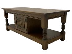 Old Charm rectangular oak coffee table