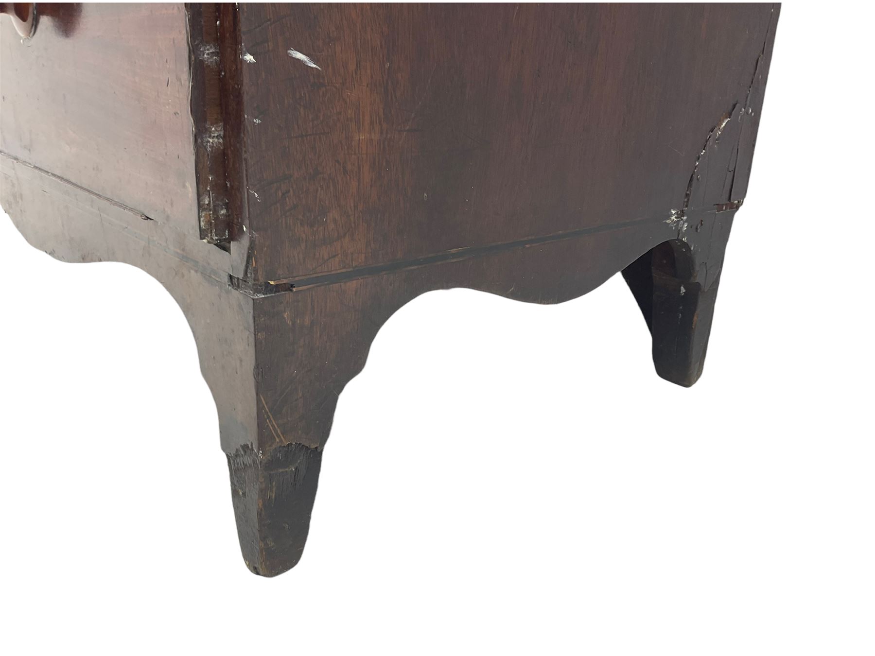 19th century mahogany chest - Image 5 of 8