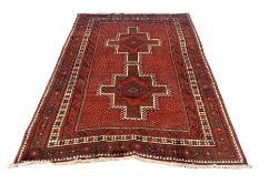 Persian Kelardasht red ground rug