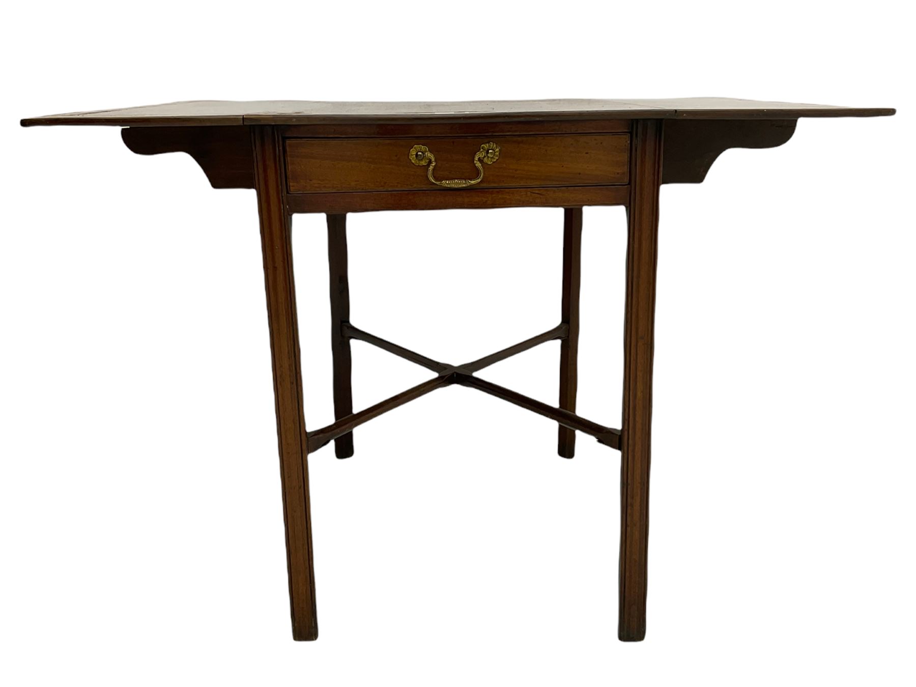 George III mahogany Pembroke table - Image 5 of 6