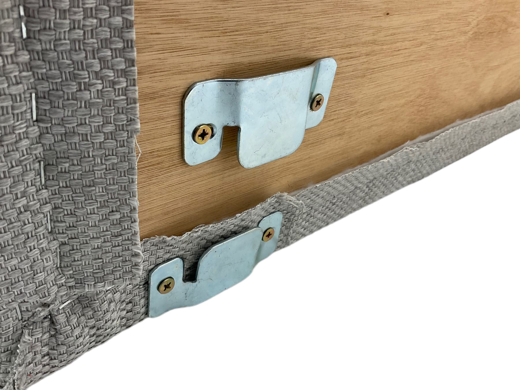 SuperKing 6' headboard upholstered in Warwick moon grey fabric - Image 5 of 5