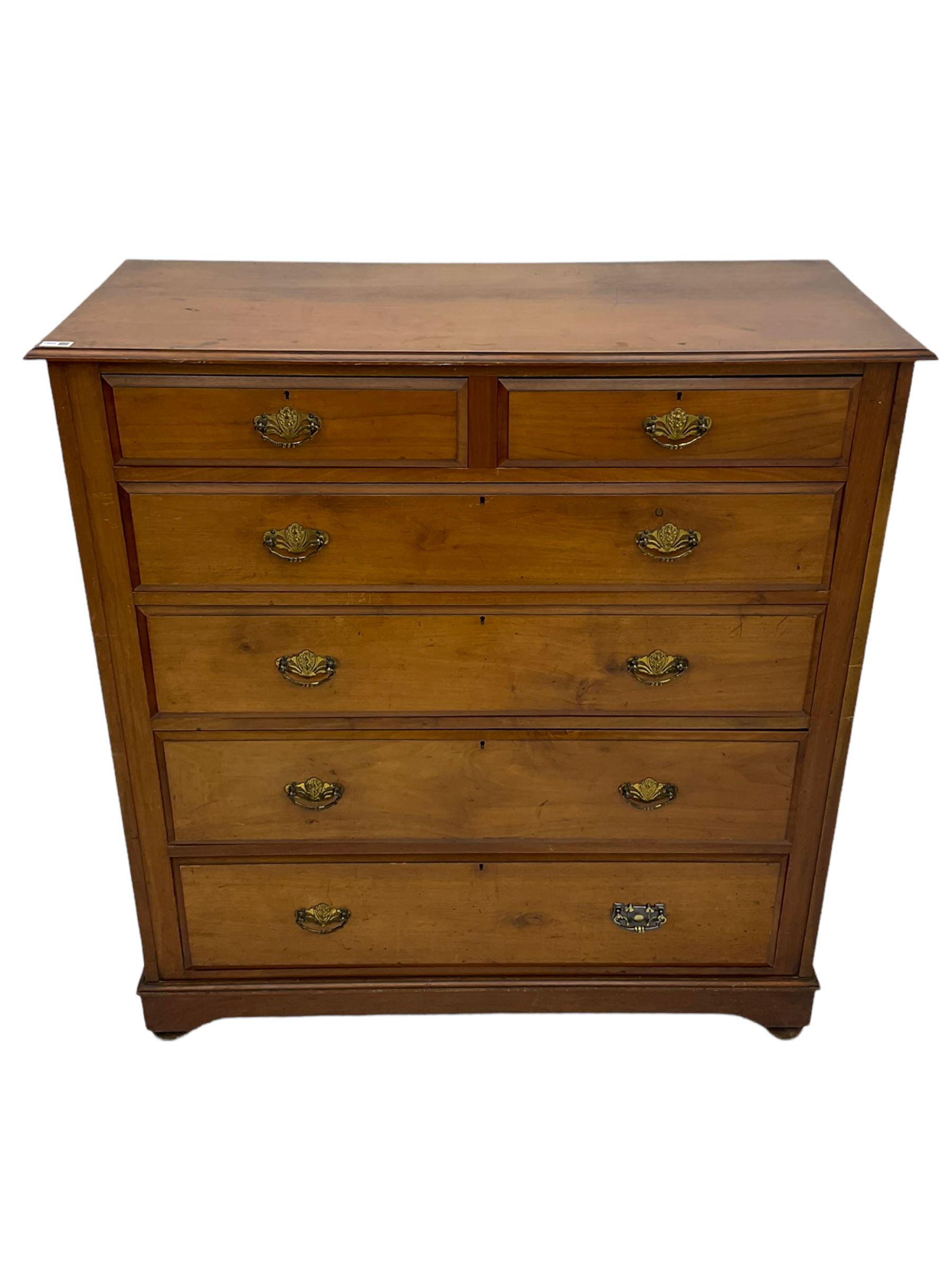 Pair Edwardian walnut chests - Image 3 of 13