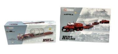 Two Corgi Heavy Haulage limited edition die-cast sets - 31013 A.L.E. Scammell Contractor x 2
