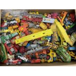Very large quantity of unboxed and playworn die-cast models including earth moving