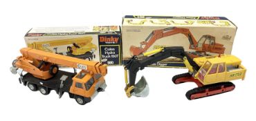 Dinky - Coles Hydra Truck 150T No.980; and Atlas Digger No.984; both boxed with internal packaging (