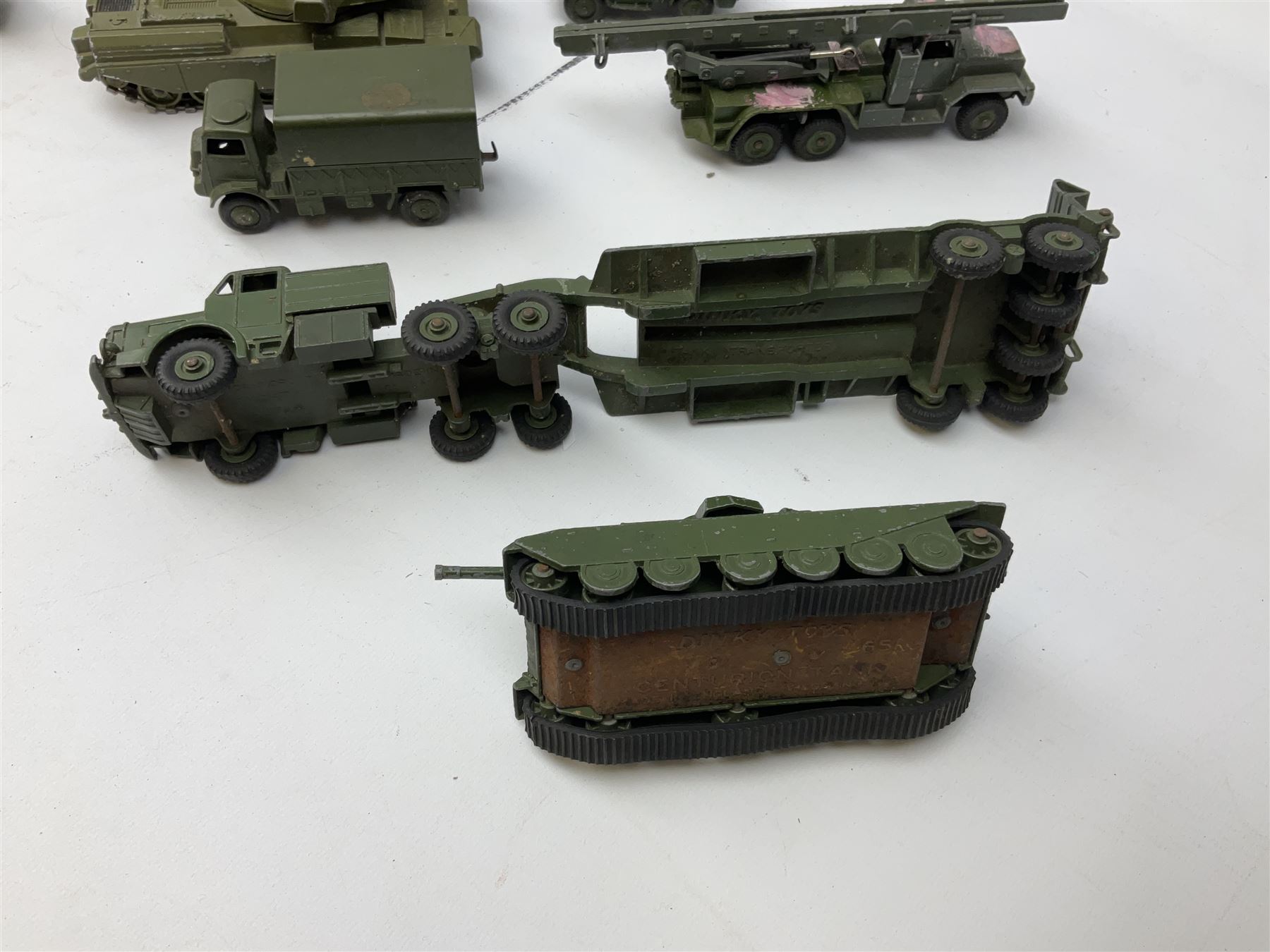 Dinky - twenty unboxed and playworn die-cast military vehicles including Mighty Antar tank Transport - Image 3 of 8