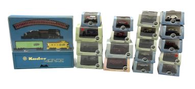 'N' gauge - Kader battery operated mini train set containing Bachmann 0-4-0 locomotive in black with
