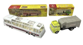 Dinky - Supertoys Vega Major Luxury Coach No.952; and Supertoys Refuse Wagon with two bins No.978; b