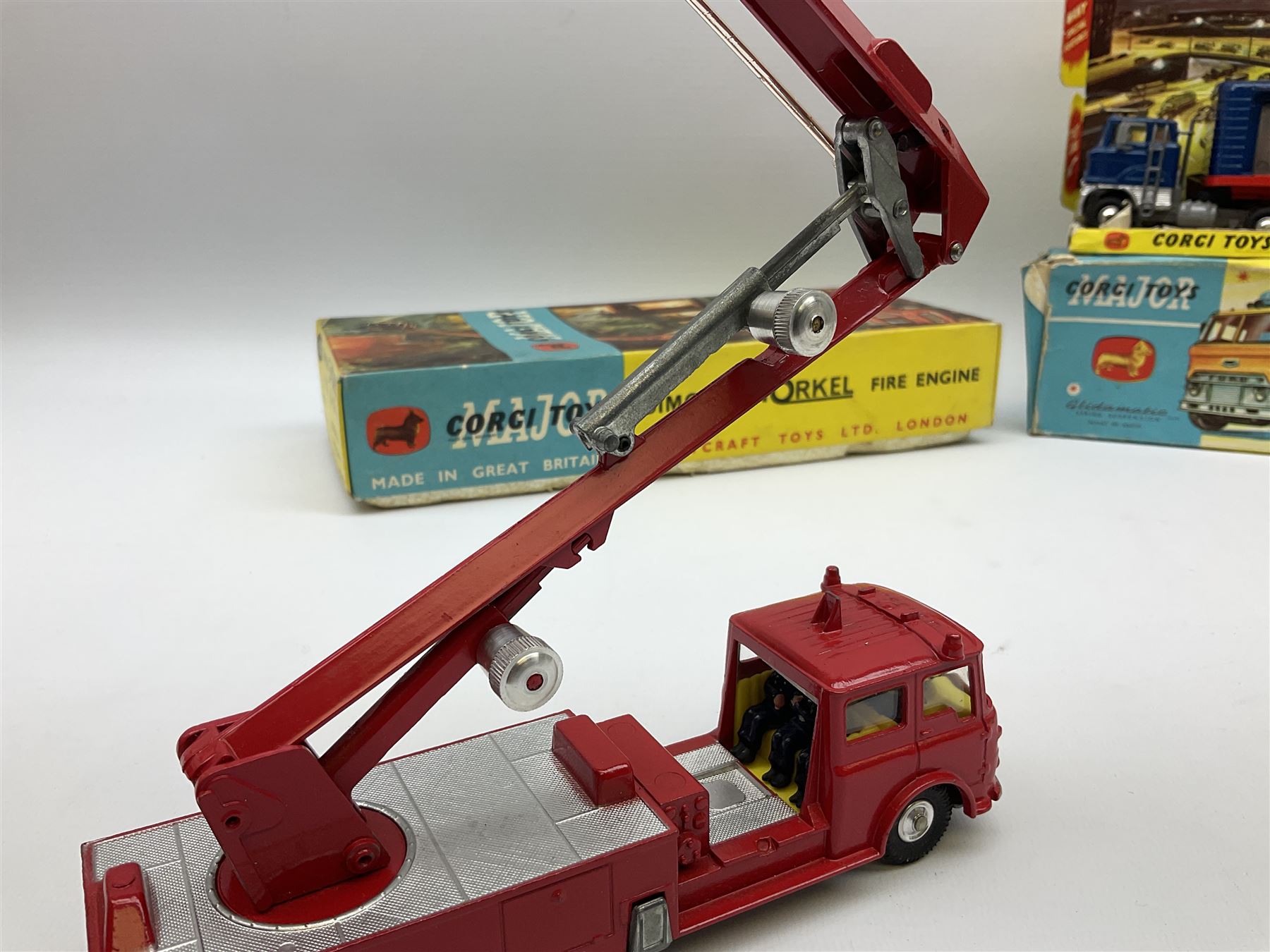 Corgi Major - Simon Snorkel Fire Engine No.1127 with figure and instruction leaflet; and Ford Tilt C - Image 2 of 12