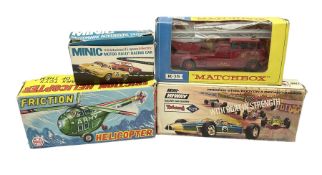 Various makers - Tri-ang Mini-Hi-Way Racing Car Series Le Mans No.9 racing car; Matchbox K-15 Merryw