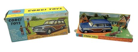 Corgi - Ford Consul Cortina Super Estate No.440 with metallic dark blue body