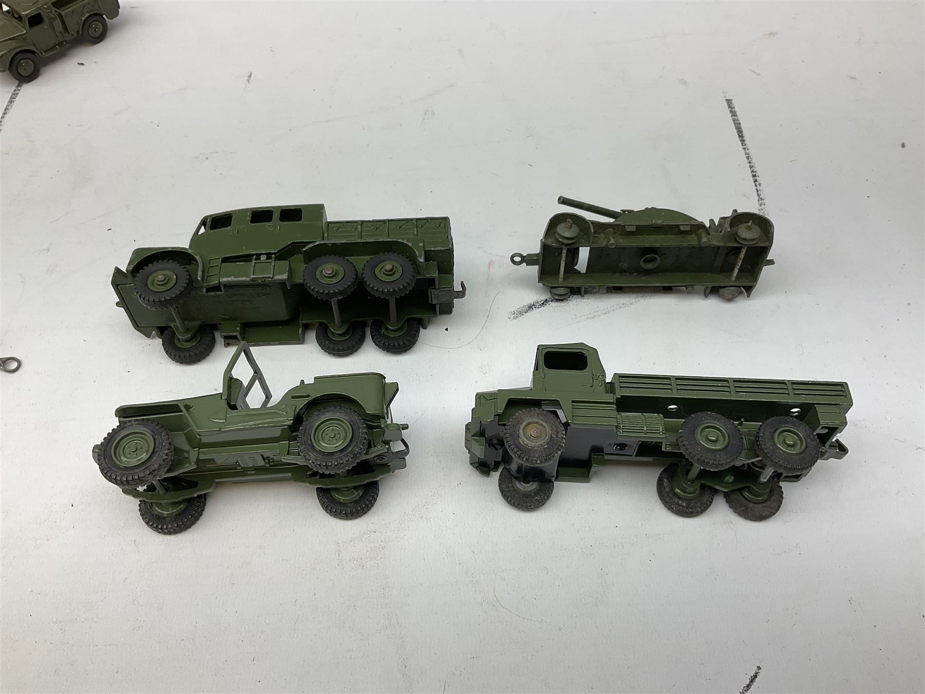 Dinky - twenty unboxed and playworn die-cast military vehicles including Mighty Antar tank Transport - Image 7 of 8