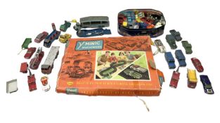 Tri-ang Minic M.1522 Motorways set; boxed; and quantity of unboxed and playworn die-cast models by C
