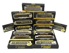 Graham Farish/Bachmann 'N' gauge - fourteen coaches including Intercity 125