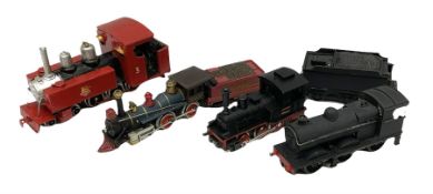 'N' gauge - Graham Farish Class 4F 0-6-0 locomotive and tender; Trix W. Germany 0-6-0 locomotive; ki