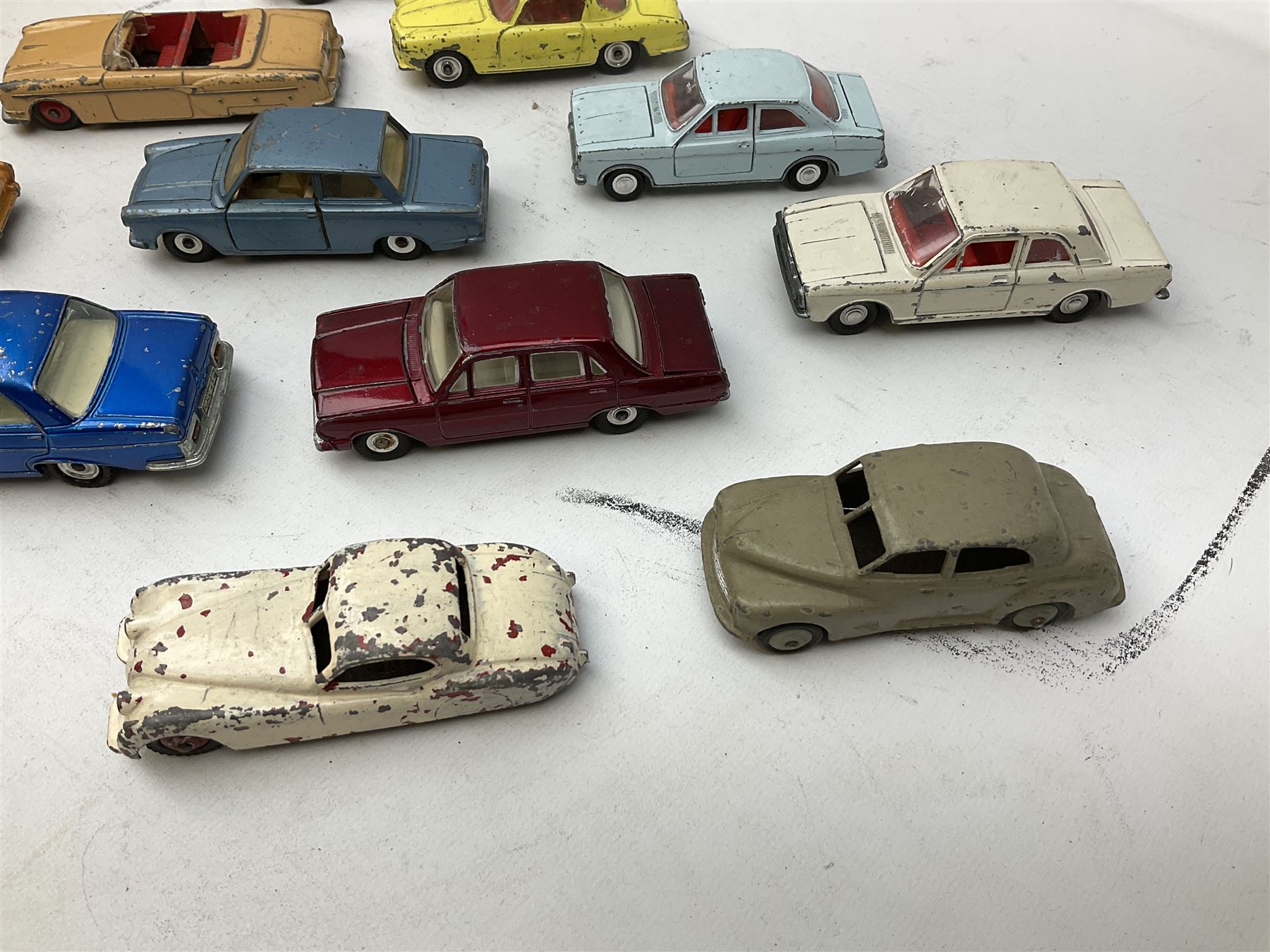 Dinky - eleven unboxed and playworn die-cast models including Morris Oxford - Image 2 of 7