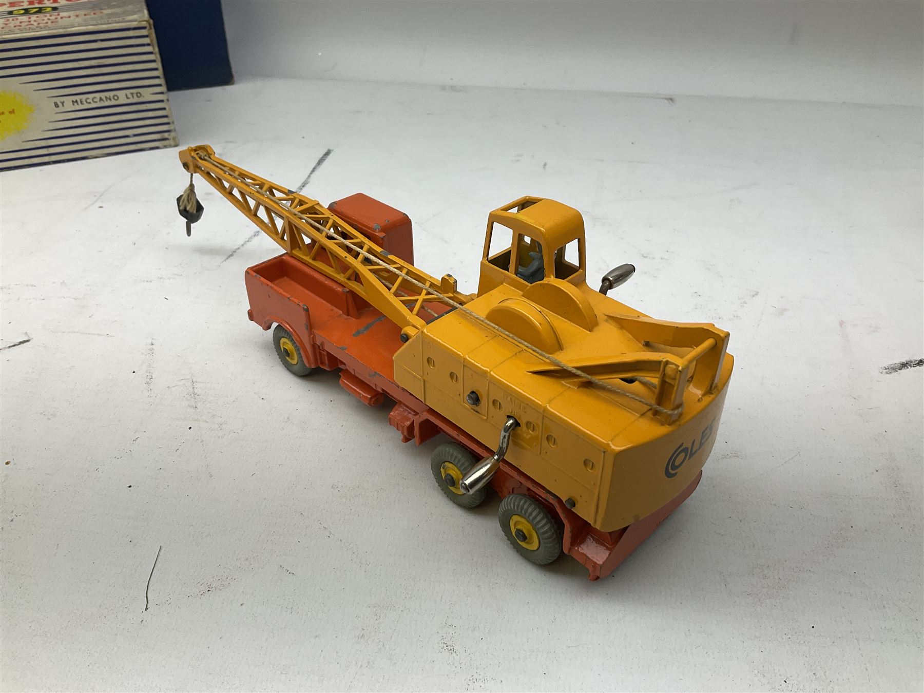 Dinky - Supertoys 20-Ton Lorry mounted Crane 'Coles' No.972; boxed; French made Miniature Road Sign - Image 7 of 8
