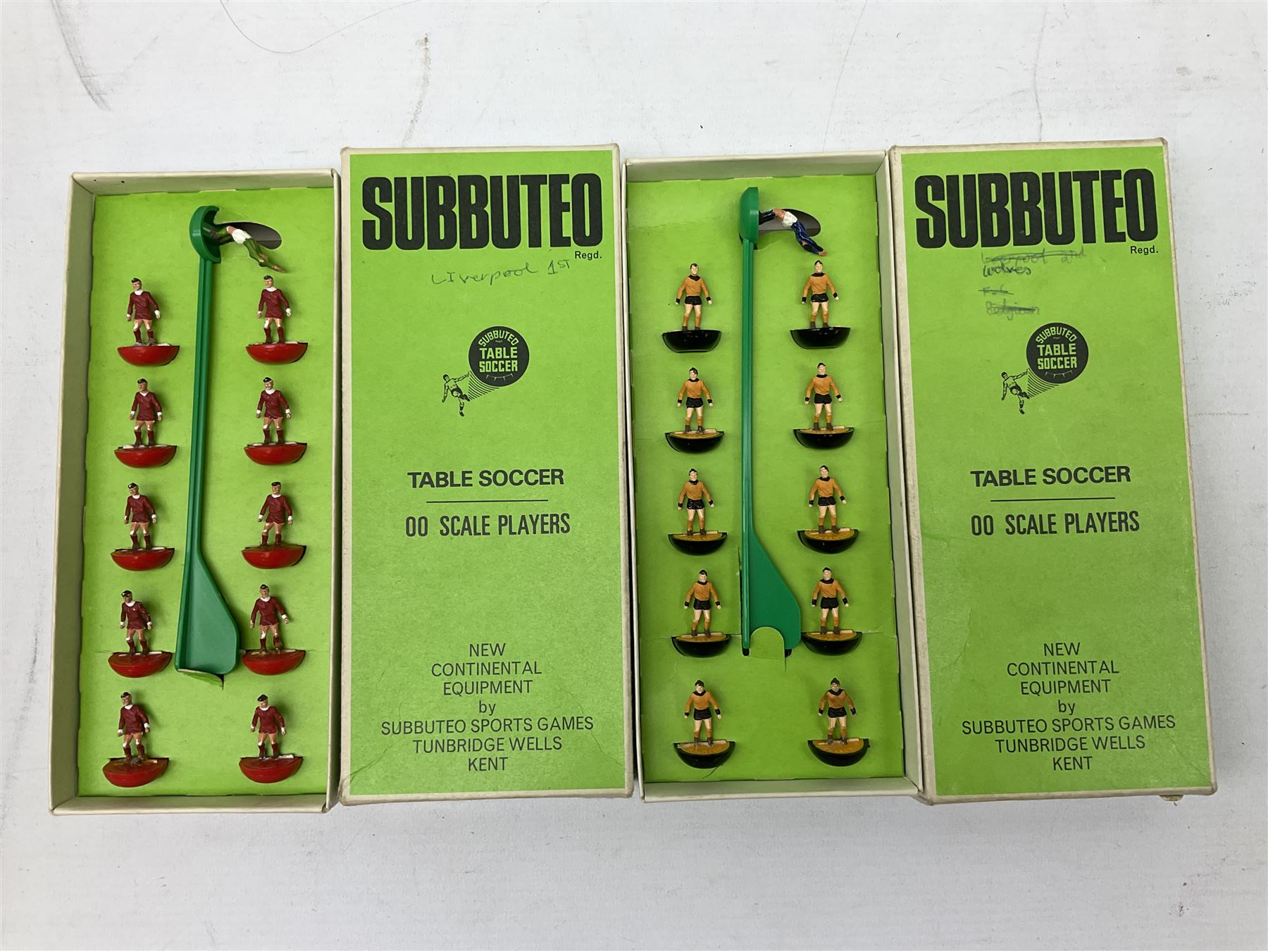 Subbuteo - seven 1970s boxed teams comprising Belgium; West Ham; Liverpool; Blackburn Rovers 2nd str - Image 3 of 6