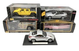 Maisto - four 1:18 scale models comprising Premier Edition Mercedes-Benz SL-Class; Special Edition C