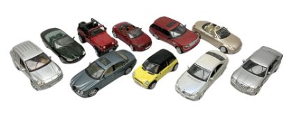 Maisto - ten 1:18 scale models including Porsche Cayenne Turbo