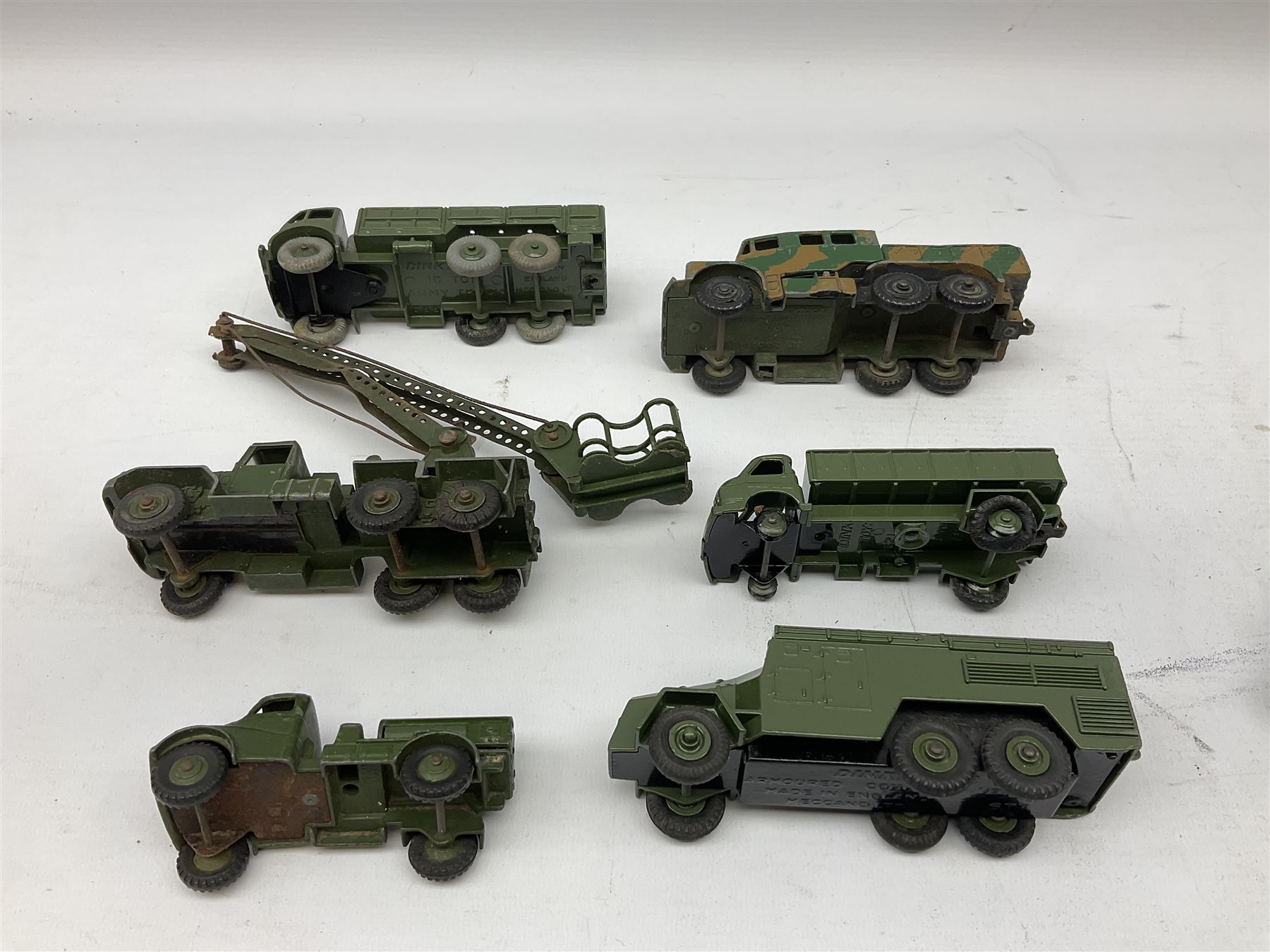 Dinky - twenty unboxed and playworn die-cast military vehicles including Mighty Antar tank Transport - Image 3 of 7