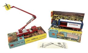 Corgi Major - Simon Snorkel Fire Engine No.1127 with figure and instruction leaflet; and Ford Tilt C