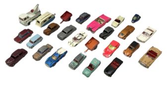 Dinky - twenty-five unboxed and playworn die-cast models including Lady Penelope FAB1