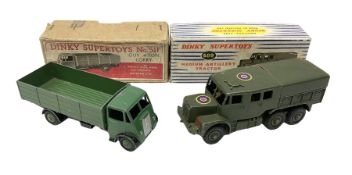 Dinky - Medium Artillery Tractor No.689; and Guy 4-Ton Lorry No.511; both boxed (2)