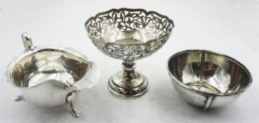 Mid 20th century silver sauce boat