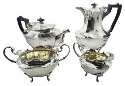 Early 20th century four piece tea service