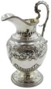 Victorian silver cream jug