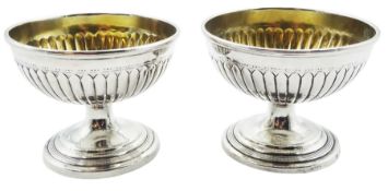 Two Georgian silver open salts