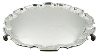 1930's silver salver