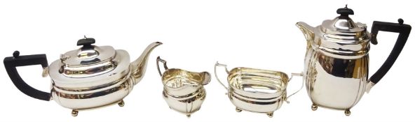 1930's silver four piece tea service