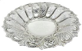 Victorian silver dish