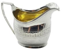 George III silver cream jug