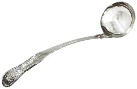 George III Scottish silver Kings pattern toddy ladle