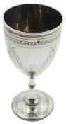 Victorian silver goblet
