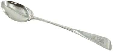 Victorian Irish silver Old English pattern basting spoon