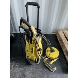 Karcher pressure washer with attachments. - THIS LOT IS TO BE COLLECTED BY APPOINTMENT FROM DUGGLEBY