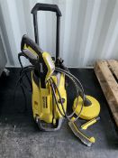 Karcher pressure washer with attachments. - THIS LOT IS TO BE COLLECTED BY APPOINTMENT FROM DUGGLEBY