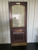 Early 20th century hardwood door