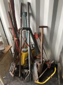 Various garden tools including sprayer - THIS LOT IS TO BE COLLECTED BY APPOINTMENT FROM DUGGLEBY ST