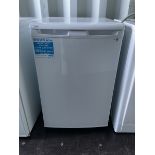 Beko Fridge. LX5053W 130L - THIS LOT IS TO BE COLLECTED BY APPOINTMENT FROM DUGGLEBY STORAGE
